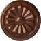 Ekena Millwork Olivia Ceiling Medallion (Fits Canopies up to 2 1/8"), Hand-Painted Copper Penny, 7 7/8"OD x 1 1/8"P CM07OLCPS - alternate 1